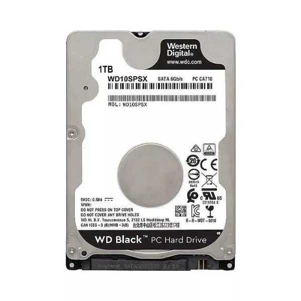 2.5" HDD 1.0TB Western Digital "Black (WD10SPSX)" [SATA3, 64MB, 7200rpm, 7.0mm]