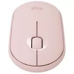 Wireless Mouse Logitech M350, Optical, 1000 dpi, 3 buttons, Ambidextrous, Slim, 1xAA, Rose