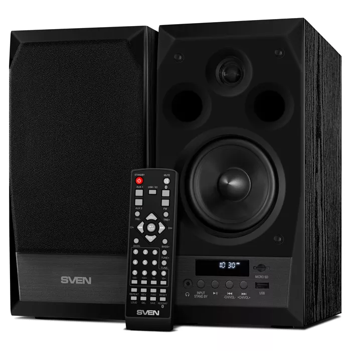 Speakers SVEN "MC-10" Black, 50w, Bluetooth, SD, USB Flash, Remote Control, FM, 3.5mm jack