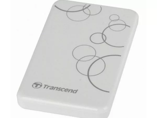 1.0TB (USB3.0) 2.5" Transcend "StoreJet 25A3", White, Anti-Shock, One Touch Backup