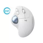 Logitech Wireless Mouse ERGO M575 Trackball, 5 buttons, Bluetooth + 2.4GHz, Optical, 200-2000 dpi, Unifying receiver, White