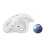 Logitech Wireless Mouse ERGO M575 Trackball, 5 buttons, Bluetooth + 2.4GHz, Optical, 200-2000 dpi, Unifying receiver, White