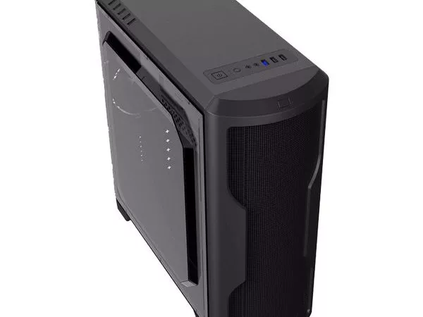 Case ATX GAMEMAX G562-RGB, w/o PSU, 1x120mm, Blue LED, 75 RGB LED Front Panel, USB3.0, Black
