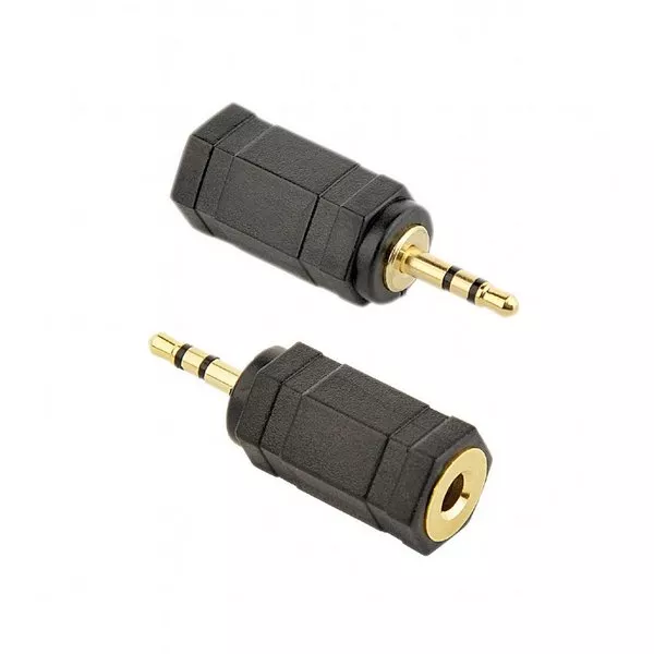 Audio adapter 3-pin*2.5 mm jack to 3-pin*3.5 mm socket, Cablexpert A-3.5F-2.5M