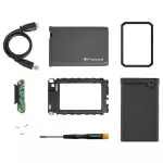 2.5" SATA HDD/SSD External Case Kit (USB3.0) Transcend StoreJet "TS0GSJ25CK3", Rubber, UASP Support