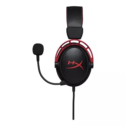 Kingston HyperX Cloud Alpha Headset, Red, Solid aluminium build, Microphone: detachable, Frequency r