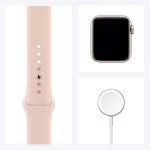 Apple Watch Series 6 GPS, 40mm Gold Aluminum Case with Pink Sand Sport Band, MG123 GPS, Gold