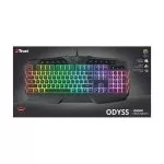 Trust Gaming GXT 881 ODYSS Semi-Mechanical Keyboard, RU, 10 Direct access keys and 12 multimedia keys for quick control, AnMulticolour LED illuminatio
