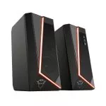 Trust Gaming GXT 609 Zoxa RGB Illuminated Speaker Set, 12W, Stylish stereo speaker set with RGB Lighting and easy to reach controls, Black