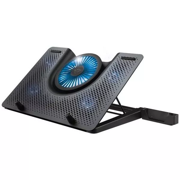 Trust Gaming GXT 1125 Quno, 17.4" Premium LED-illuminated gaming laptop cooling stand with 5 fans, Black