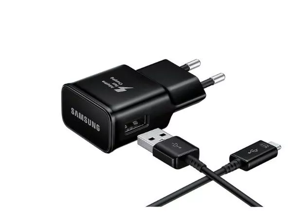 Original Sam. EP-TA20, Fast Travel Charger + Type-C Cable, Black