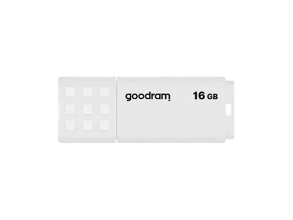 16GB USB2.0  Goodram UME2 White, Plastic, Anti-slip design (Read 20 MByte/s, Write 5 MByte/s)