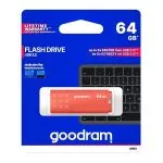 64GB USB3.0  Goodram UME3 Orange, Plastic, Anti-slip design (Read 60 MByte/s, Write 20 MByte/s)
