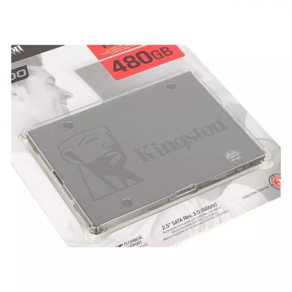 2.5" SSD  480GB Kingston A400 "SA400S37/480G" [R/W:500/450MB/s, Phison S11, 3D NAND TLC]