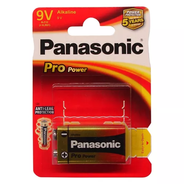 Crona 9V Panasonic "PRO Power" Blister*1, Alkaline, 6LF22XEG/1BP