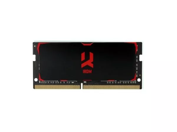 16GB DDR4-3200 SODIMM  GOODRAM IRDM, PC25600, CL16, 16-18-18, 1024x8, 1.35V, Black Aluminium Heatsink