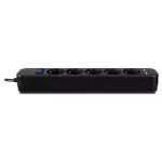 Surge Protector  5 Sockets, 1.8m,  Sven SF-05LU, 2 USB ports charging (2.4A), Black