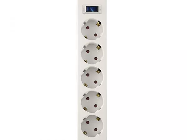 Surge Protector  5 Sockets, 1.8m,  Sven SF-05LU, 2 USB ports charging (2.4A), White