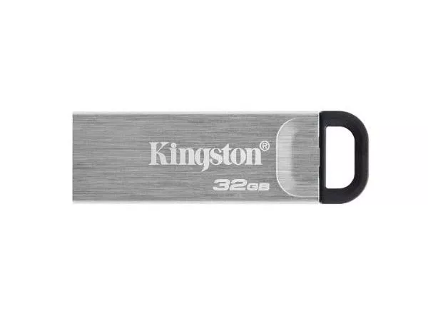 32GB USB3.2  Kingston DataTraveler Kyson Silver (DTKN/32GB), Metal casing, Compact and lightweight (Read 200 MByte/s)