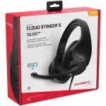 Headset  HyperX Cloud Stinger S, Black, 90-degree rotating ear cups, Virtual 7.1 Surround Sound (USB
