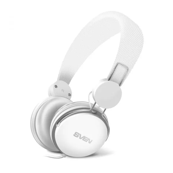 Headset SVEN AP-321M White, Microphone on the cable, 4pin 3.5mm mini-jack, cable 1.2m