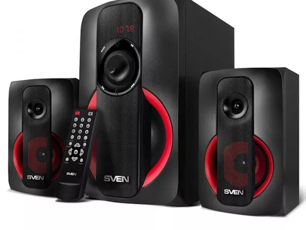 Speakers SVEN "MS-304" SD-card, USB, FM, remote control, Bluetooth, Black, 40w/20w + 2x10w/2.1