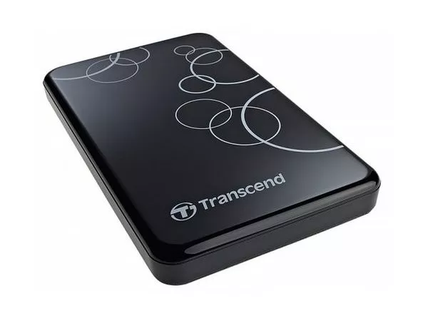 1.0TB (USB3.0) 2.5" Transcend "StoreJet 25A3", Black, Anti-Shock, One Touch Backup