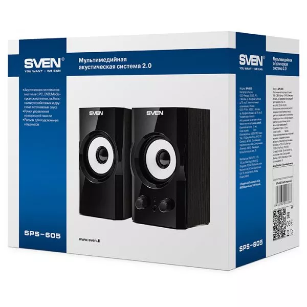 Speakers SVEN "SPS-605" Black, 6w