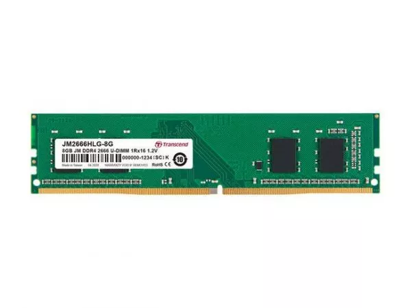 8GB DDR4 2666MHz Transcend PC21300, CL19, 288pin DIMM 1.2V