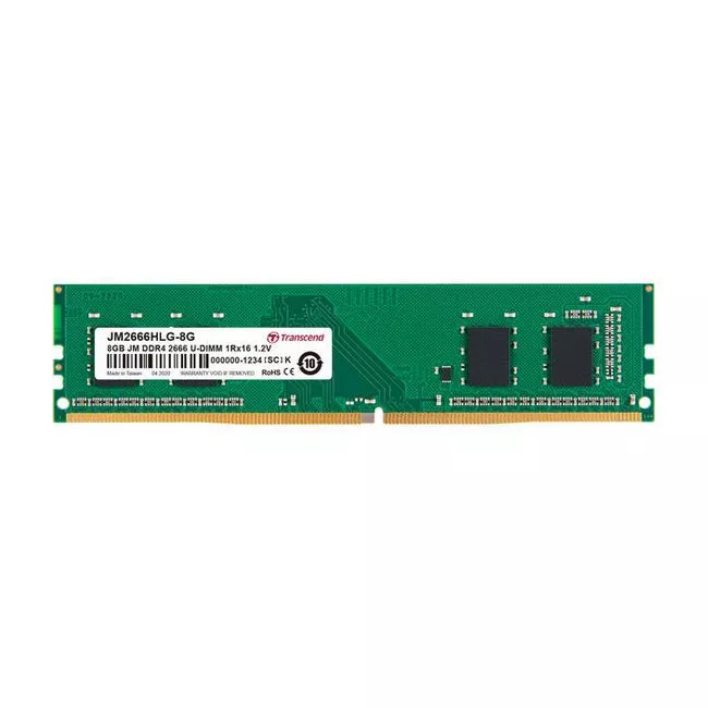8GB DDR4 2666MHz Transcend PC21300, CL19, 288pin DIMM 1.2V