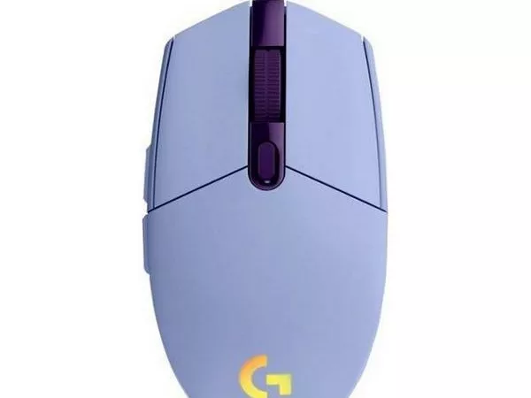 Gaming Mouse Logitech G102 Lightsync, Optical, 200-8000 dpi, 6 buttons, Ambidextrous, RGB, Lilac USB