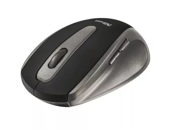Trust EasyClick Wireless Optical Mouse, 2.4GHz, Nano receiver, 1000 dpi, 5 button, USB, Black