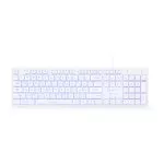Gembird KB-UML3-01-W-RU Multimedia keyboard, 3-color backlight, 12 practical multimedia hotkeys, RU
