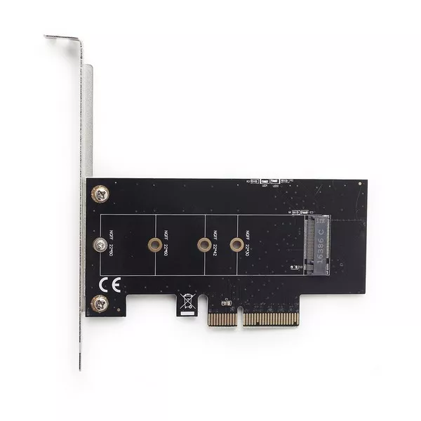 PCI-E Card - Gembird PEX-M2-01, PCI-Express add-on card, M.2 SSD adapter, M.2 flash memory module (2280, 2260, 2242), Low-profile brackets