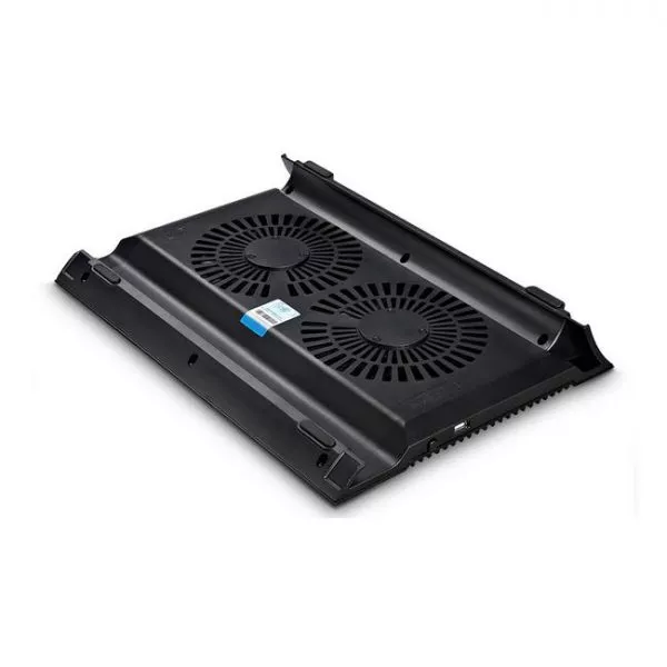 DEEPCOOL "N8 BLACK", Notebook Cooling Pad up to 17", 2 fan - 140mm, 1000rpm,