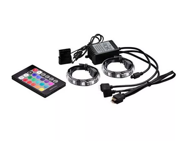 RGD LED strips DEEPCOOL "RGB 350", Remote controller, RGB color LED strips: 500mm* 2pcs (with 200mm