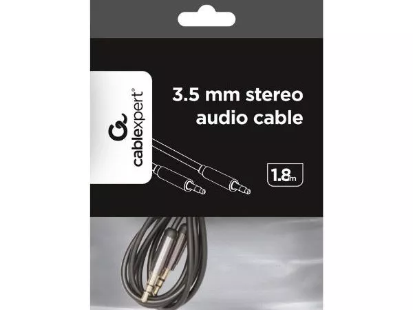 Cable 3.5mm jack - 3.5mm jack, 1.8m, Cablexpert, Gold connectors, CCAP-444-6