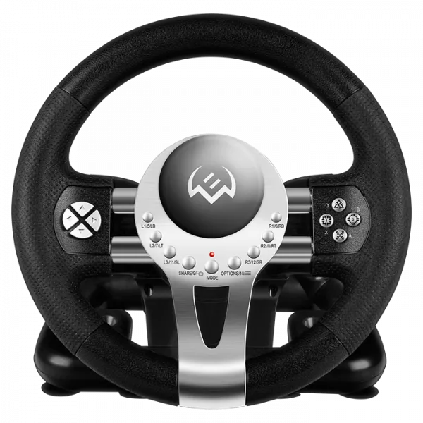 Wheel  SVEN GC-W800, 10", 180 degree, Pedals, Tiptronic, 2-axis, 12 buttons, Vibration feedback, USB