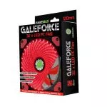 PC Case Fan GAMEMAX GMX-GF12R, 120mm, 23.4dB, 46.5CFM, 1100RPM, Hydraulic bearing, Red LED, 3&4 Pin