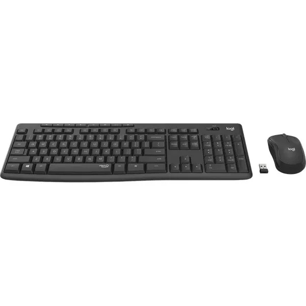 Logitech Wireless Combo MK295 Silent, Multimedia Keyboard & Mouse, Graphite, RUS, USB, Retail