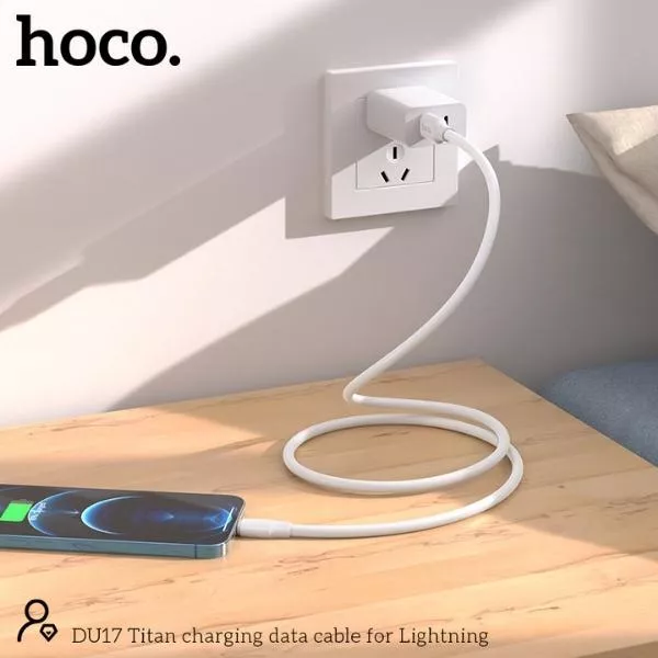 HOCO DU17 Titan charging data cable for Lightning 1m