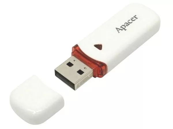 16GB USB2.0 Flash Drive Apacer "AH333", White, Classic Cap (AP16GAH333W-1)