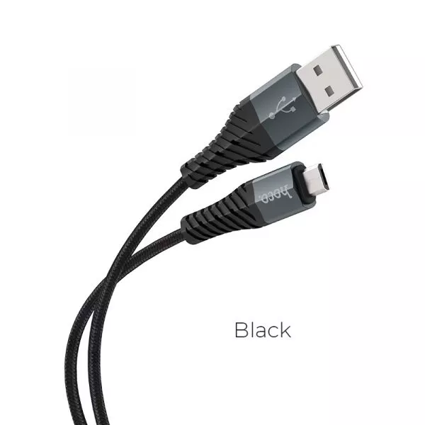 Hoco X38 Cool Charging data cable for Micro (1.0m) Black