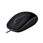 Logitech B110 Silent Optical Mouse, 1000 dpi, Black, Silent Clicks and Scroll, Full-size, USB