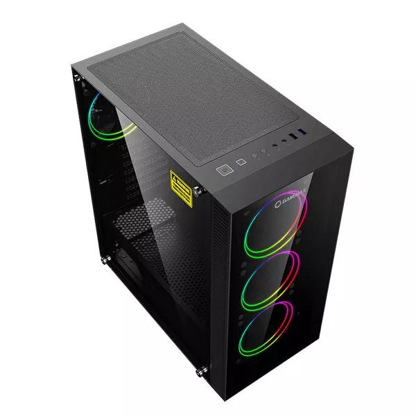 Case ATX GAMEMAX Draco XD, w/o PSU, 4x120mm ARGB fans. ARGB HUB, TG, Dust Filter, USB 3.1, Black
