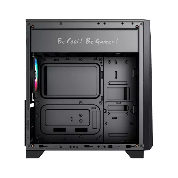 Case ATX GAMEMAX Nova N6, w/o PSU, 1x120mm, ARGB LED fan, ARGB LED strip, TG, USB 3.1, Black