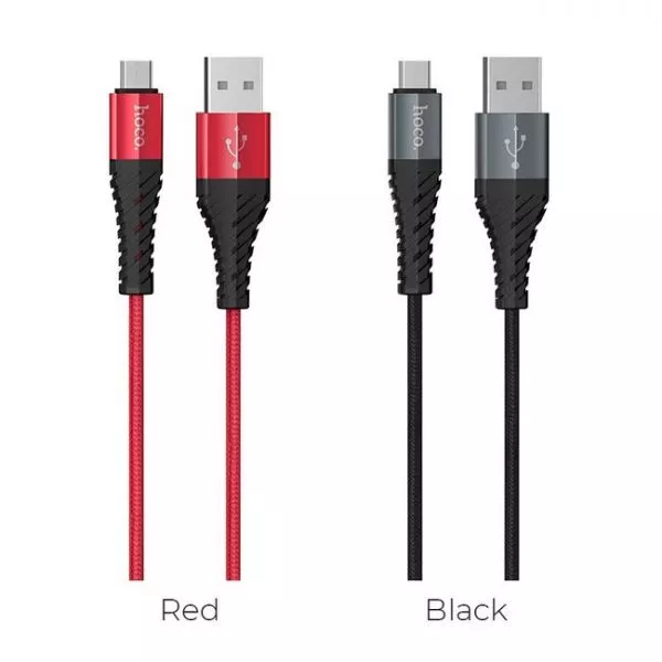 Hoco X38 Cool Charging data cable for Micro (1.0m) Red