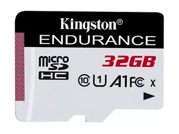 32GB microSD Class10 A1 UHS-I FC Kingston High Endurance, 600x, Up to: 95MB/s, High performance, Seamless recording