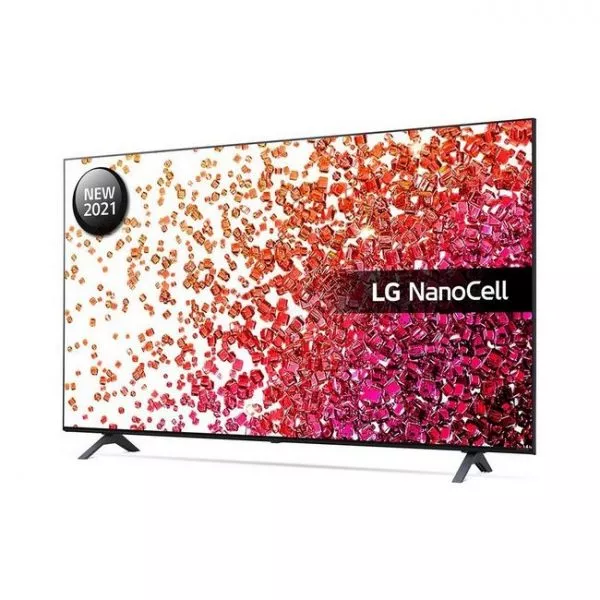 55" LED TV LG 55NANO756PA, Black (3840x2160 UHD, SMART TV, DVB-T/T2/C/S2)
