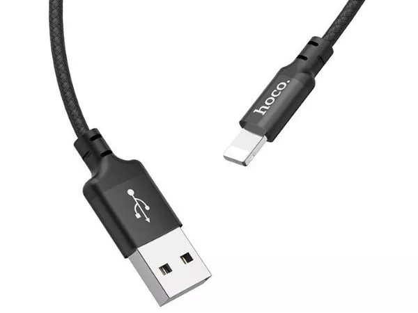 HOCO X14 Times speed lightning charging cable (L=2M), black